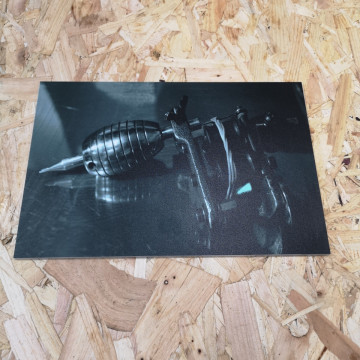 Placa Decorativa em PVC - Máquina de Tatuagem