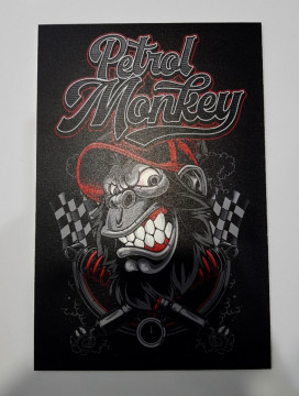 Placa Decorativa em PVC - Petrol Monkey
