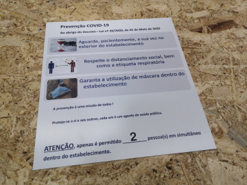 Placa prevenção