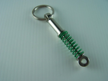 Porta Chaves - Amortecedor Cromado/Verde