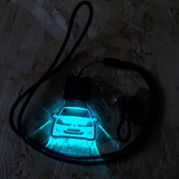 Porta Chaves com luz Multicor com Renault Clio 2, fase 2