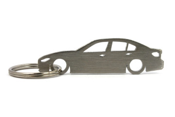 Porta Chaves em inox com silhueta com BMW F30 limousine