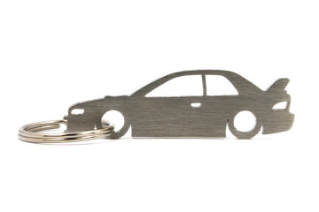 Porta Chaves em inox com silhueta com Subaru Impreza WRX GT GC 2d