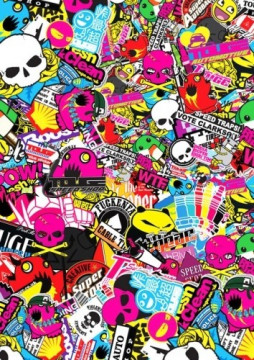 Sticker Bomb - Cartoons 5 - 15x22cm