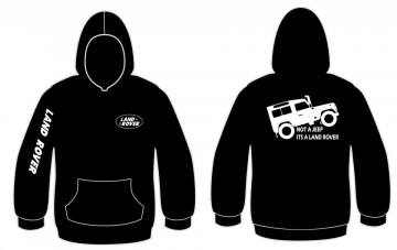 Sweatshirt com capuz com Not a jeep, Its a land rover