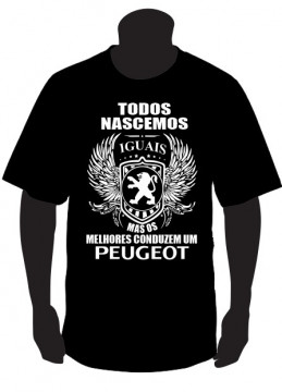 T-shirt com Todos Nascemos Iguais (Peugeot)