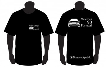 T-shirt para Mercedes 190 Portugal + nome