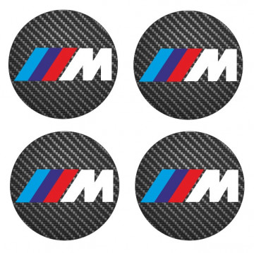 4 Autocolantes Para Centros de Jantes com BMW ///M