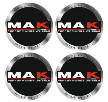 4 Autocolantes Para Centros de Jantes para Mak