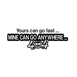 Autocolante - 4x4 Can Go Anywhere