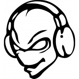 Autocolante - Alien DJ