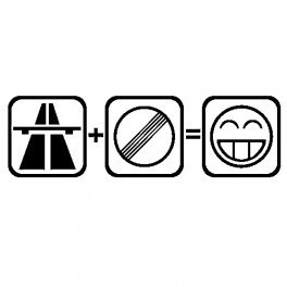 Autocolante - Autoestrada Ultrapassagem
