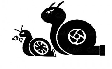 Autocolante - Caracóis Turbo