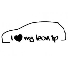 Autocolante com I Love my leon 1P