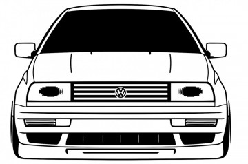 Autocolante com Volkswagen Jetta