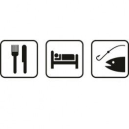 Autocolante - Comer Dormir Pescar