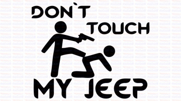 Autocolante - Don´t Touch My JEEP