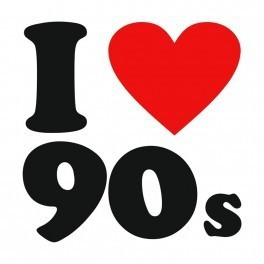 Autocolante - I Love 90's