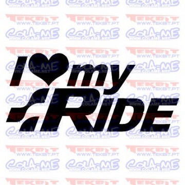 Autocolante - I love Ride