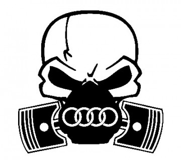 Autocolante - Máscara de Gás AUDI 2
