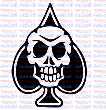 Autocolante - Skull Lucky