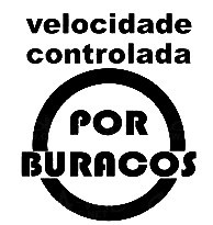 Autocolante - velocidade controlada por buracos