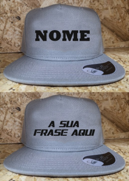 Boné - Modelo pala recta / CAP - NOME / FRASE