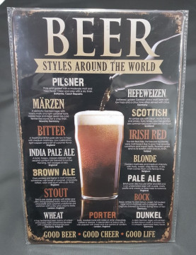 Chapa decorativa com Beer