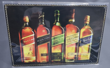 Chapa decorativa com Johnnie walker.