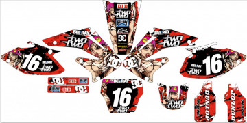 Kit Autocolantes Para HONDA CRF 450 02-04