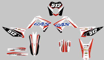 Kit Autocolantes Para Moto - Gas Gas MX 10-11