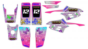Kit Autocolantes Para Yamaha Warrior 350