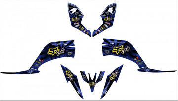 Kit Autocolantes Para Yamaha YFM 250 R Raptor