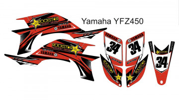 Kit Autocolantes Para Yamaha YFZ 450 03-08