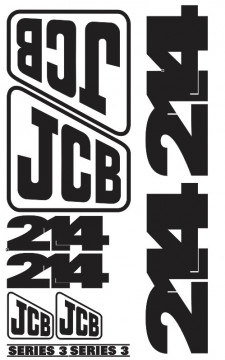 Kit de Autocolantes para JCB 214