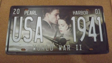 Matrícula decorativa - Pearl Harbor USA 1941 World War II