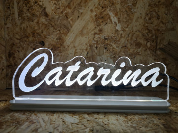 Moldura / Candeeiro com luz de presença - Nome