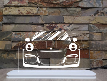 Moldura / Candeeiro com luz de presença - Porsche GT3