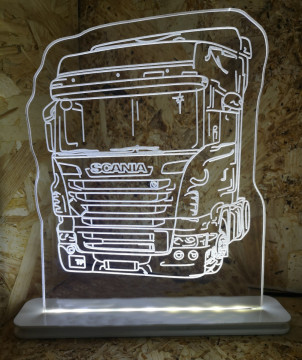 Moldura / Candeeiro com luz de presença - Scania