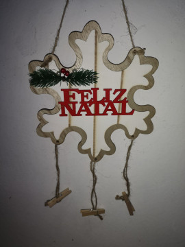 Ornamento Floco - Feliz Natal