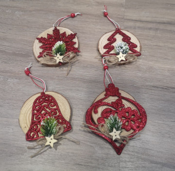 Ornamento para árvore de Natal em MDF