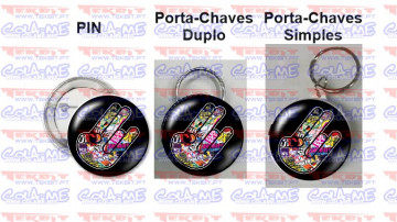 Pin / Porta Chaves - Mão Bomb Sticker