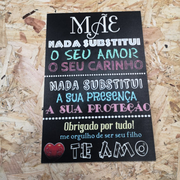 Placa Decorativa em PVC - Mãe