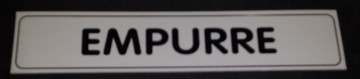 Placa PVC - Empurre