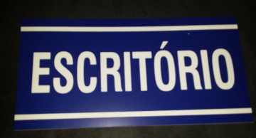 Placa PVC - Escritório (Pequeno)