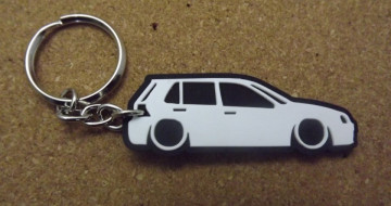 Porta Chaves com silhueta de Volkswagen Golf IV / MKIV - 5 Portas