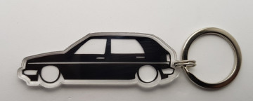 Porta Chaves de Acrílico com silhueta de Volkswagen Golf MKII 5P