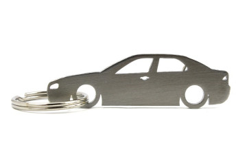 Porta Chaves em inox com silhueta com Alfa Romeo 156