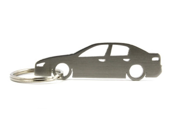 Porta Chaves em inox com silhueta com Alfa Romeo 159
