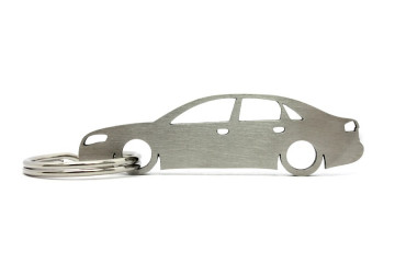 Porta Chaves em inox com silhueta com Audi A4 B7 sedan